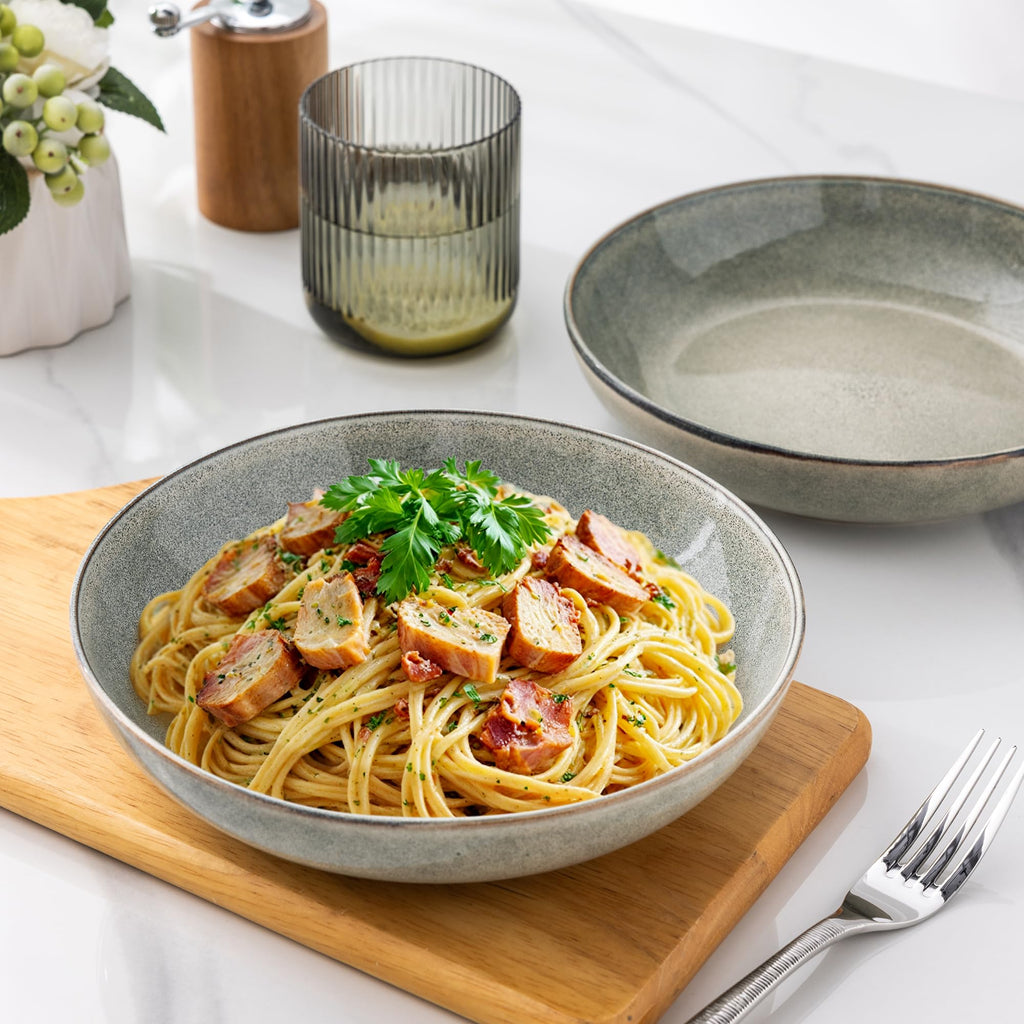 Ceramic Pasta Bowls Set of 4 O486