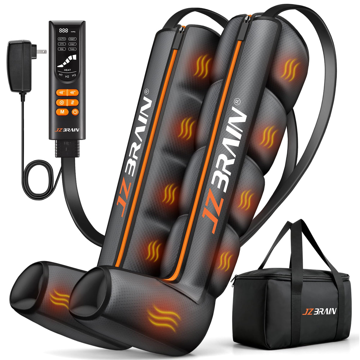 Air Compression Boots Leg Massager with Heat C1307