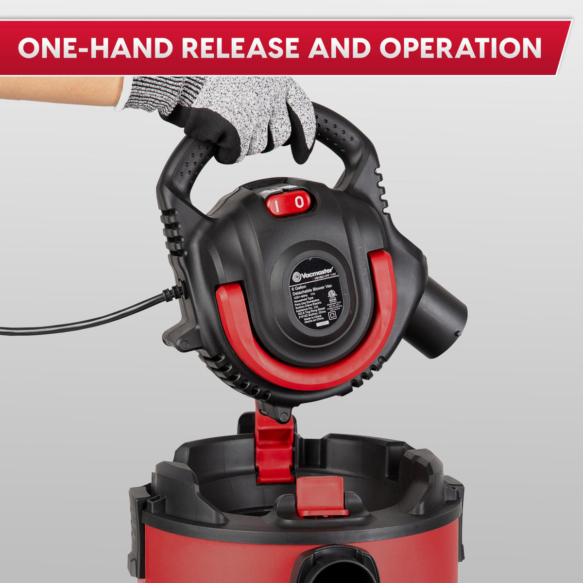 6 Gal Wet/Dry Vac with Detachable Blower A896
