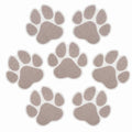 Grey Checkered Dog Paw Non Slip Stickers M26869