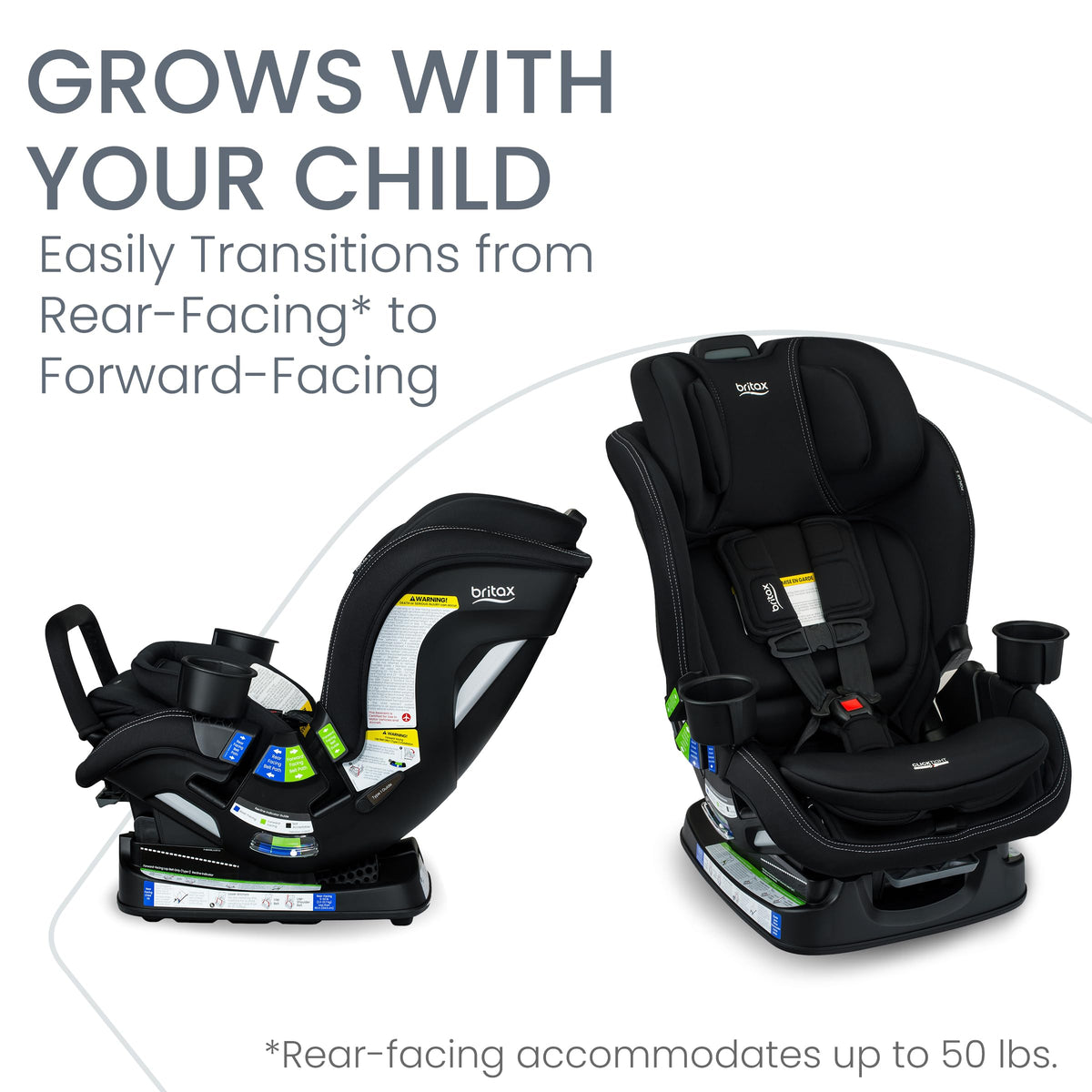 Convertible Car Seat with Slim 17-Inch Design I834
