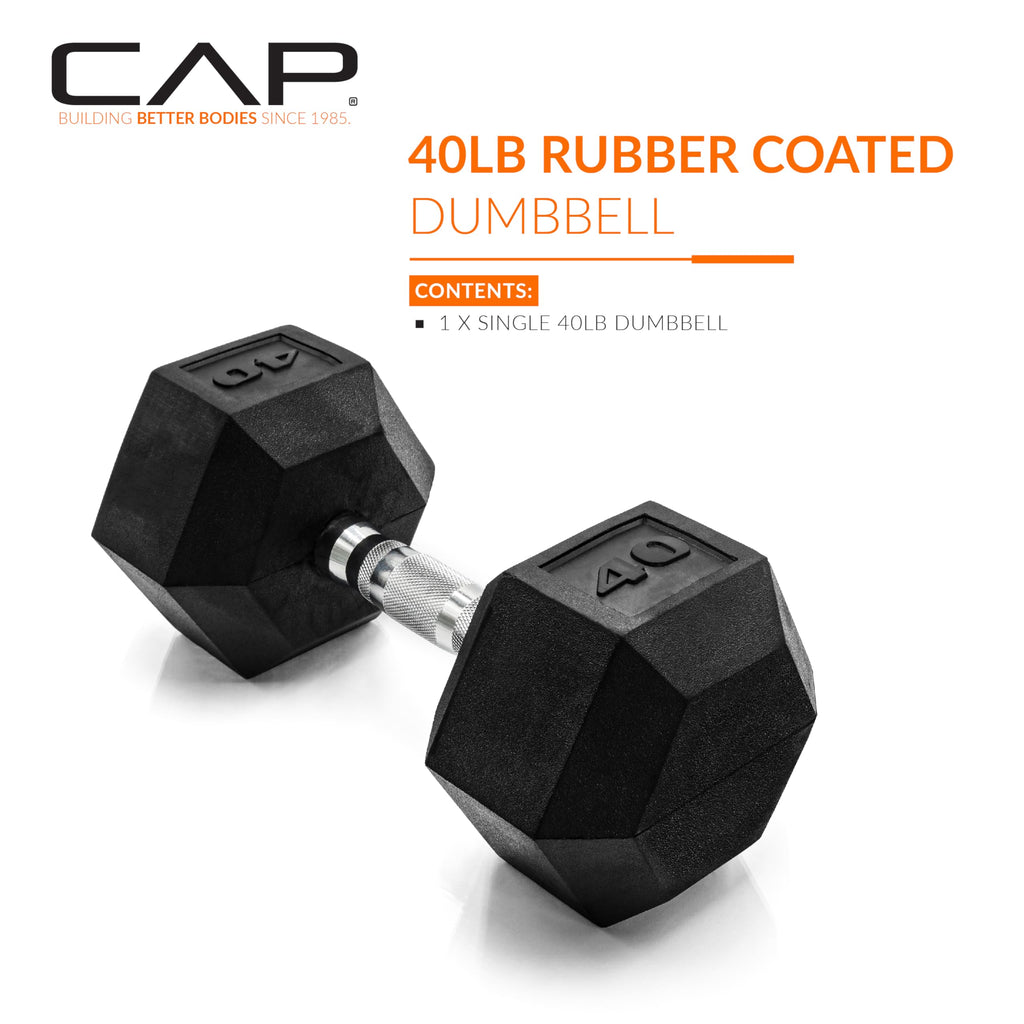 Rubber Coated Hex Dumbbell C840187