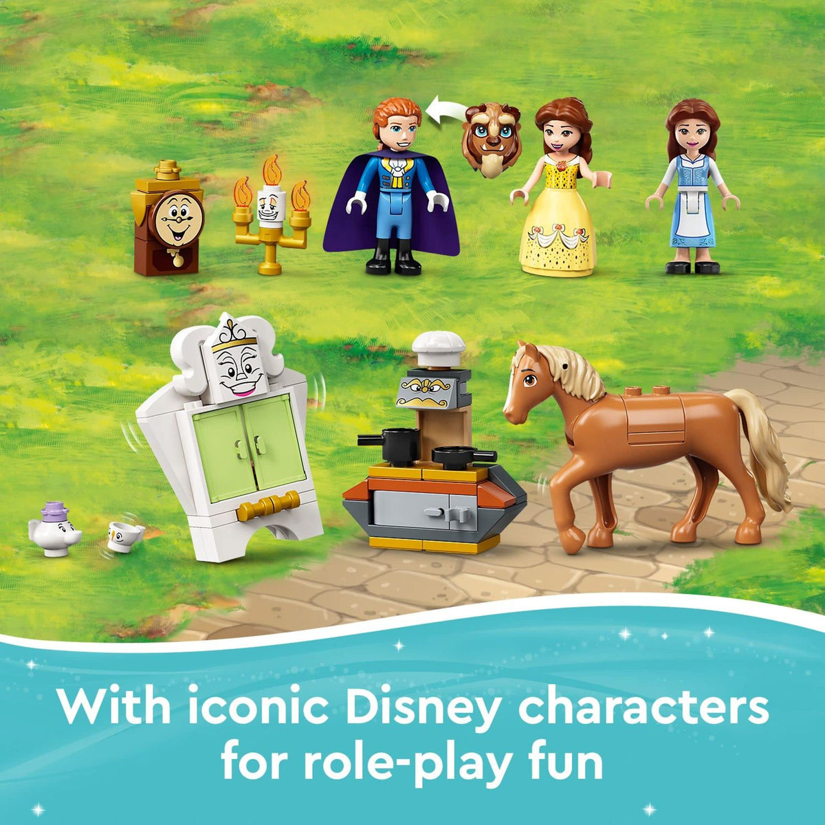 Building Toy with Horse Toy, Mini-Doll Figures, Plus Accessories U140014