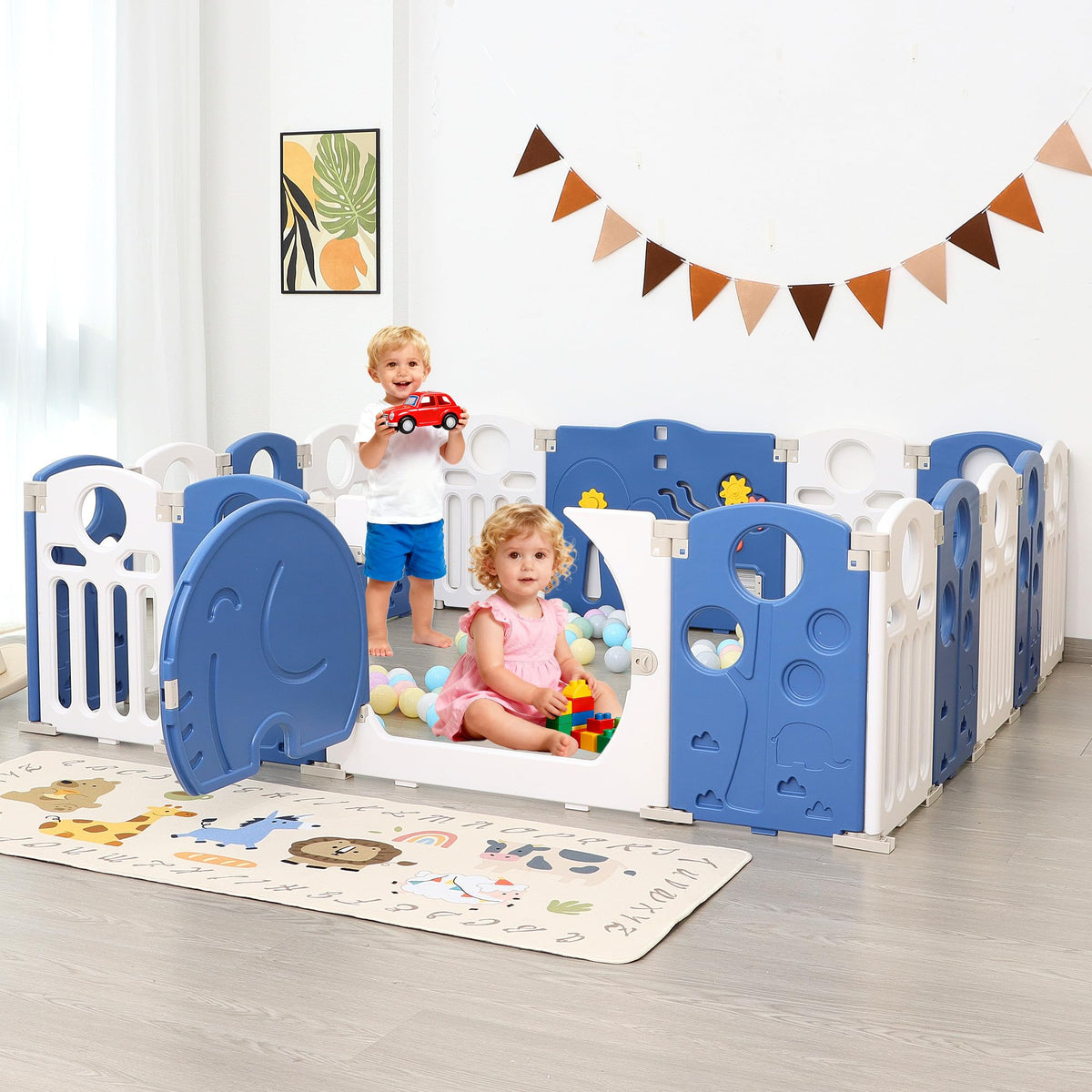 18-Panel Foldable Baby Playpen F6994