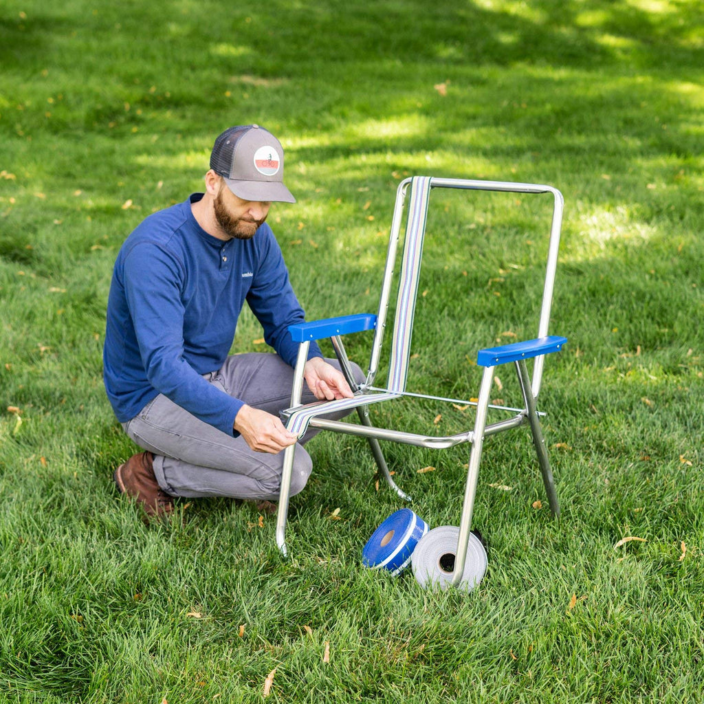 UV-Resistant Polypropylene Lawn Chair Webbing 2 1/4" x 50' Y29377