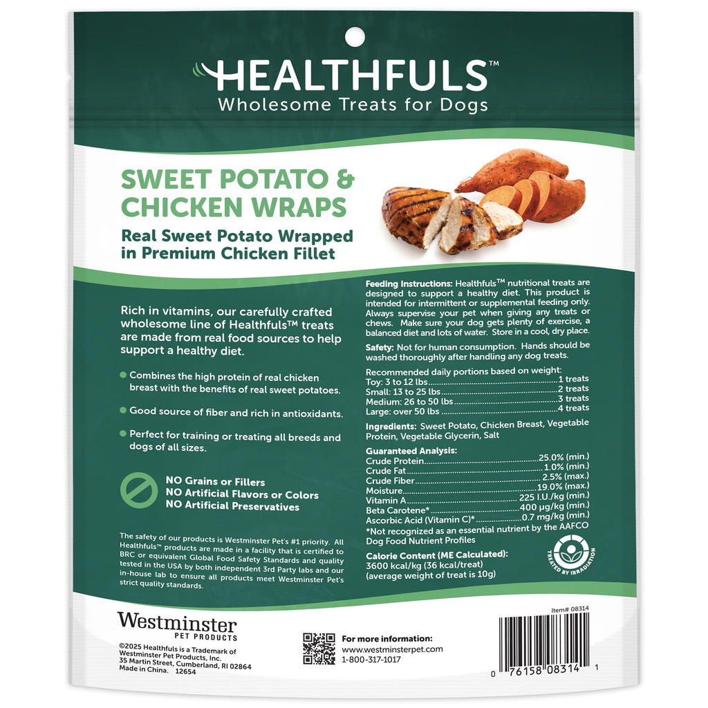 Chicken Wrapped Sweet Potato Dog Treats 16oz R869512