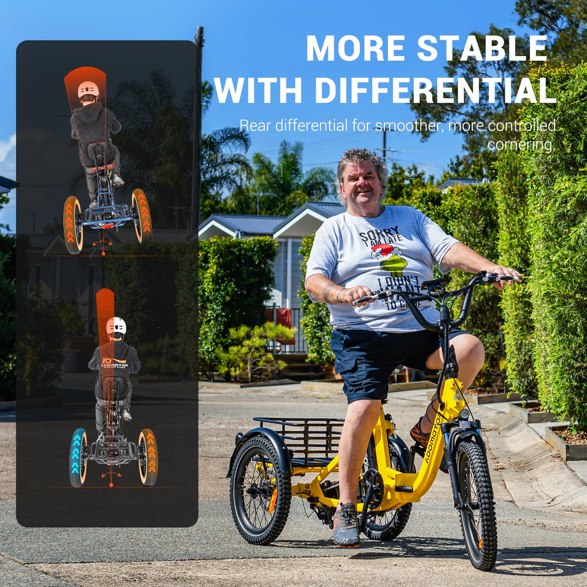 Folding Electric Tricycle 750W 48V 20Ah UL2849 J801308