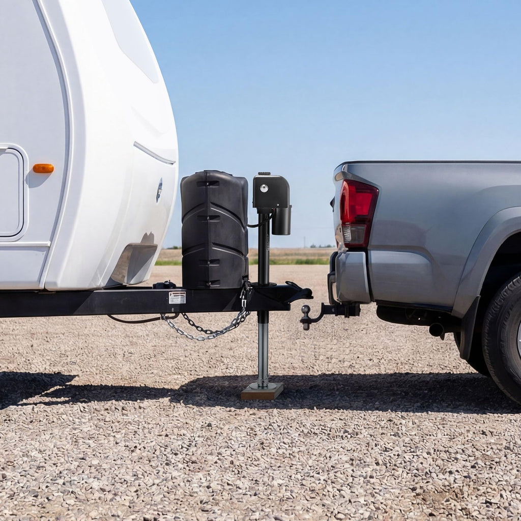 Electric Trailer Jack 7500 lbs Capacity 12V DC Black R247473
