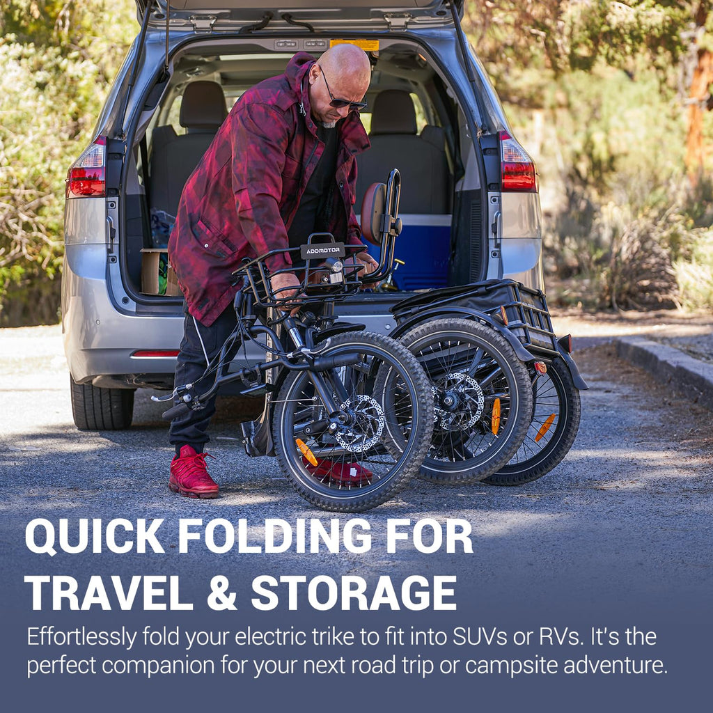 Folding Electric Tricycle 750W 48V 20Ah UL2849 J801308