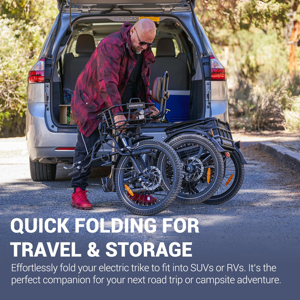 Folding Electric Tricycle 750W 48V 20Ah UL2849 J801308