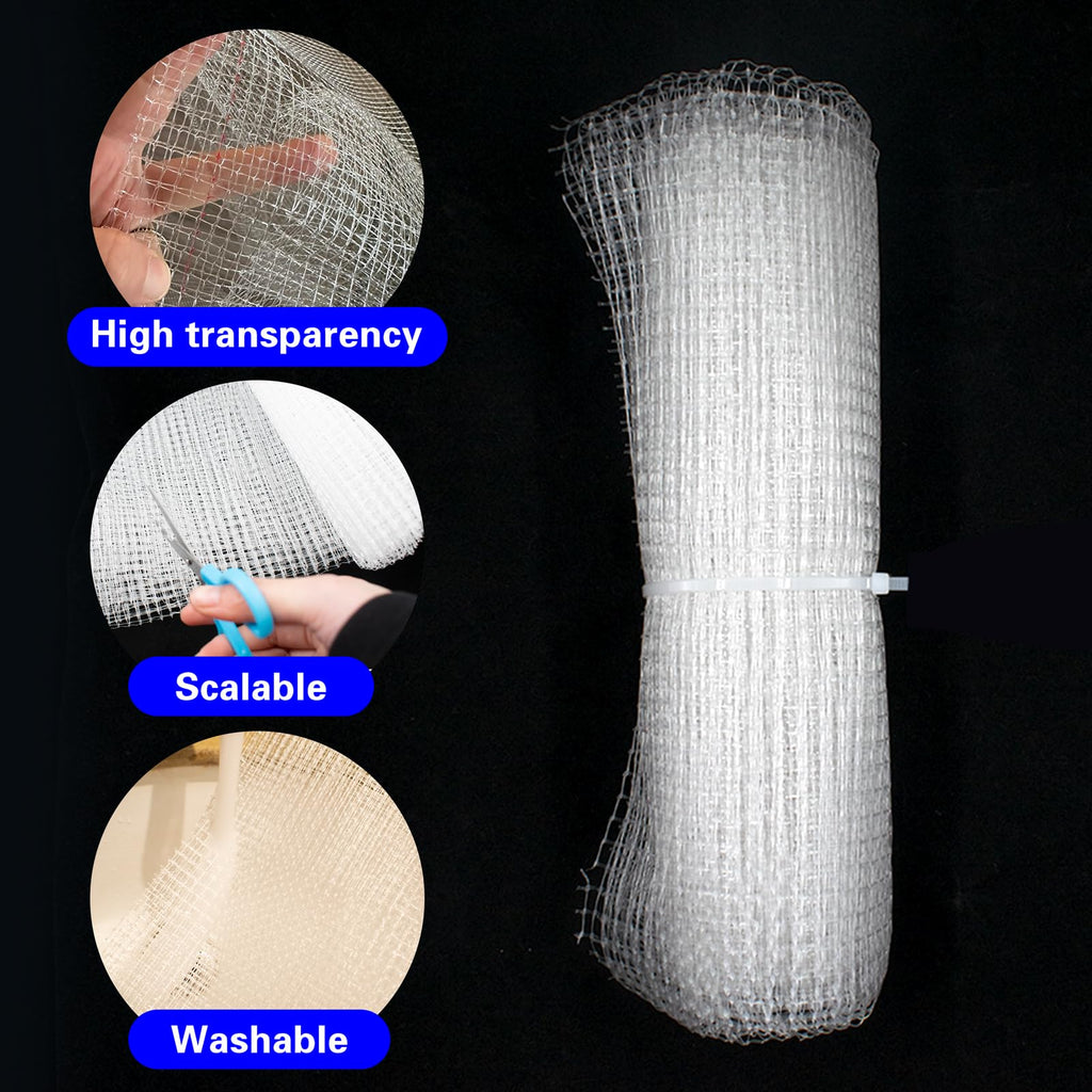 Clear Mesh Netting with 8 Screws W630
