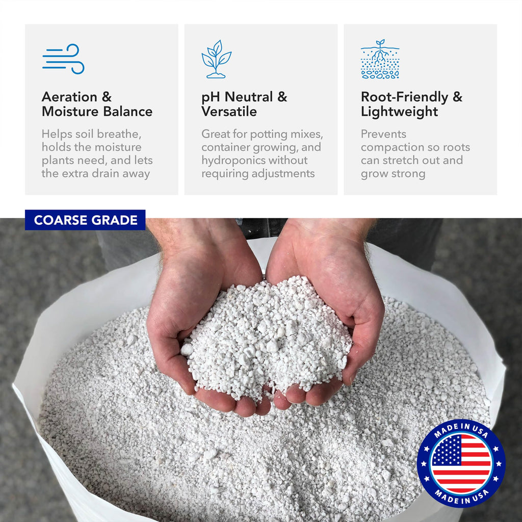 Perlite Coarse Horticultural Soil Amendment, 4 Cu Ft U234891