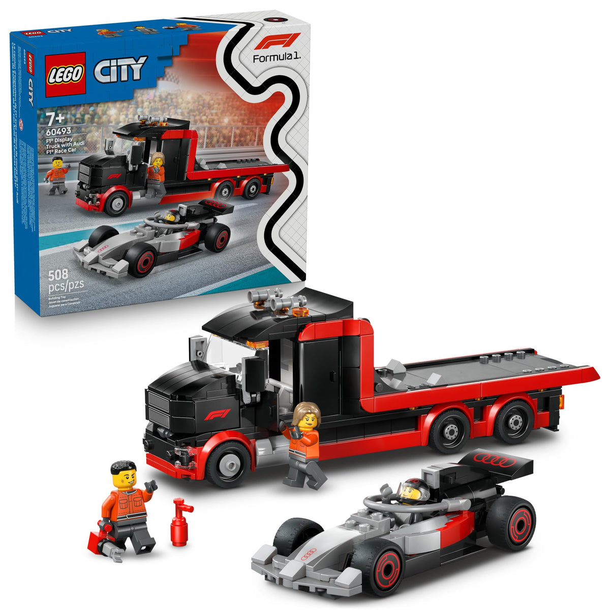 F1 Display Truck with Race Car V69701