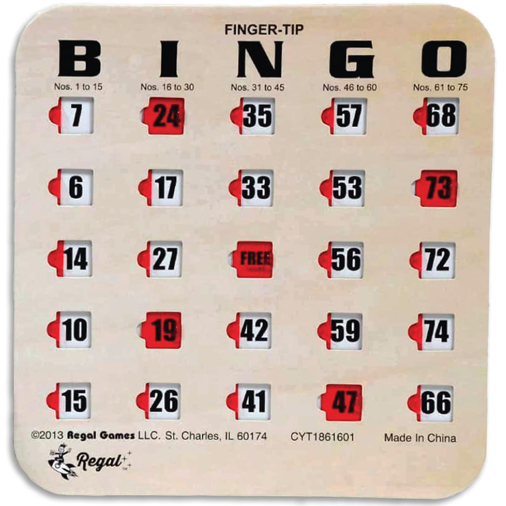 Large Print Reusable Bingo Cards 100 Pack B5874