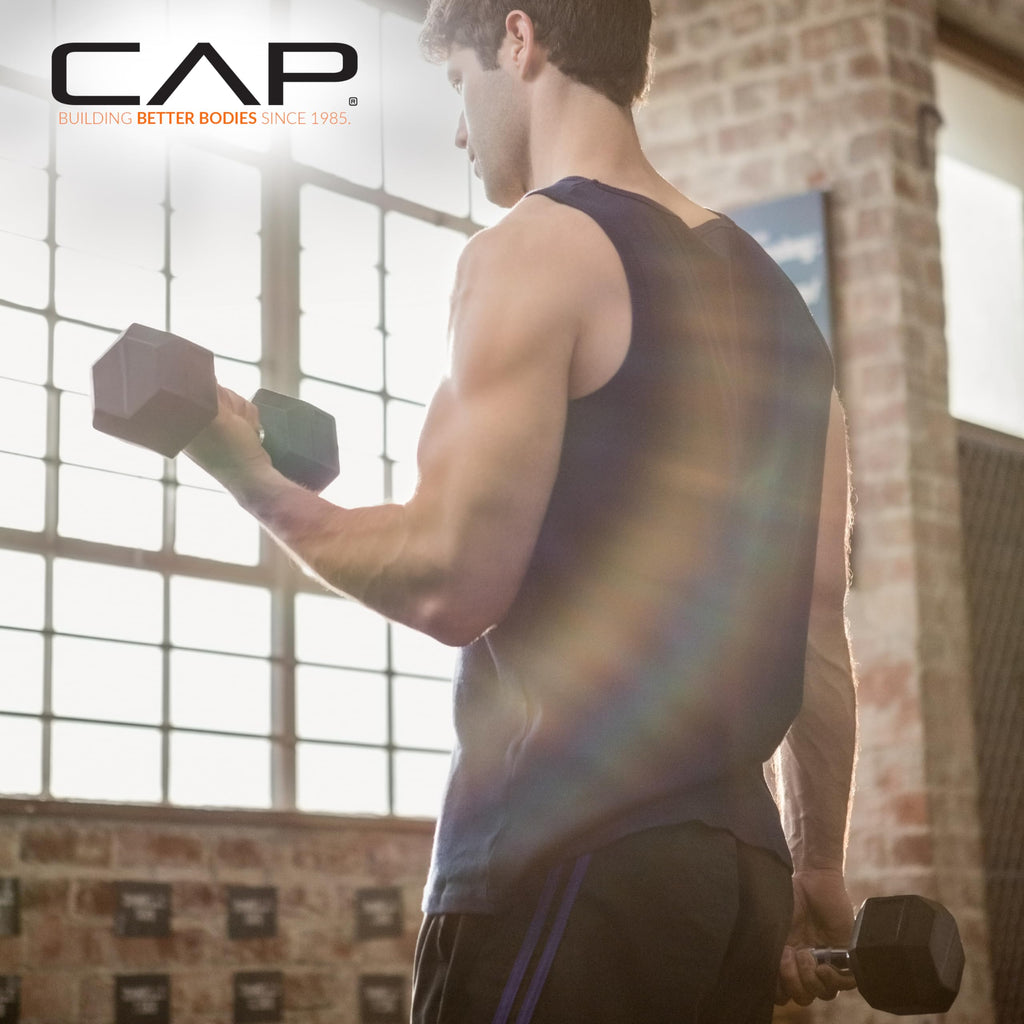 Rubber Coated Hex Dumbbell C840187