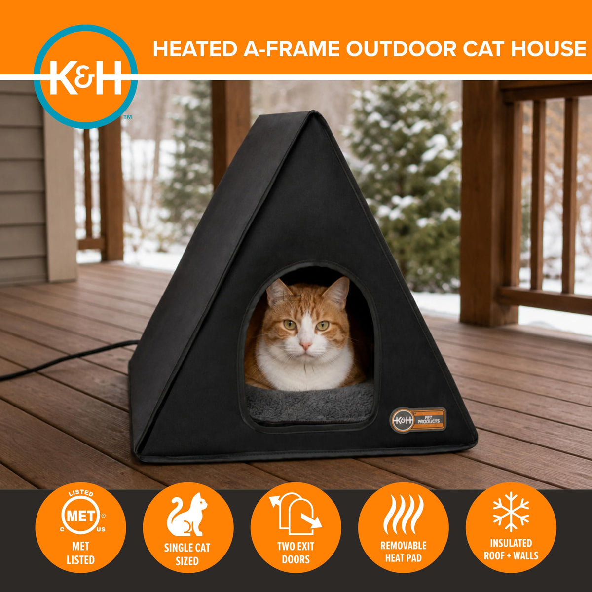 Heated Outdoor Cat House I525386