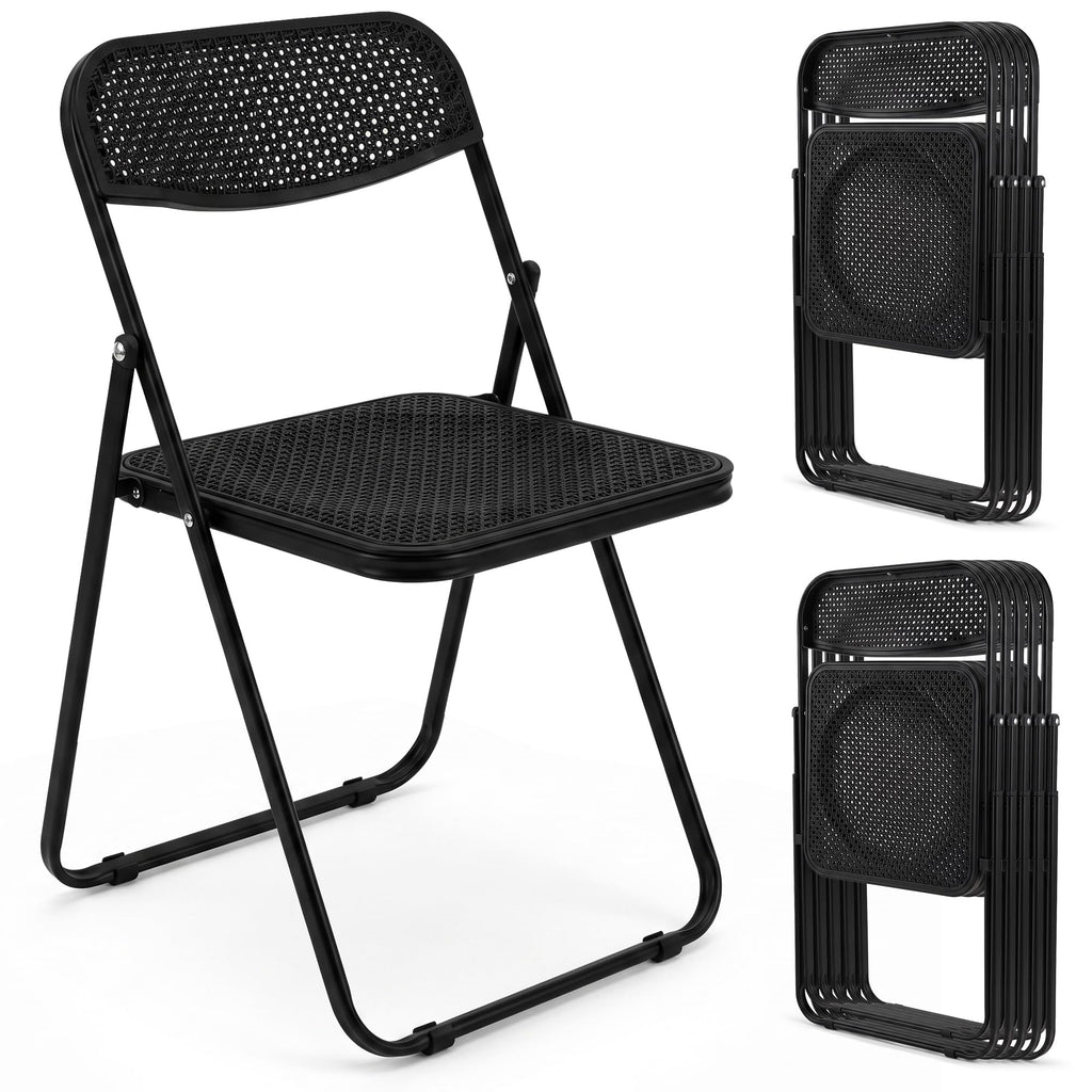 Black Plastic Folding Chairs 10 Pack K732984