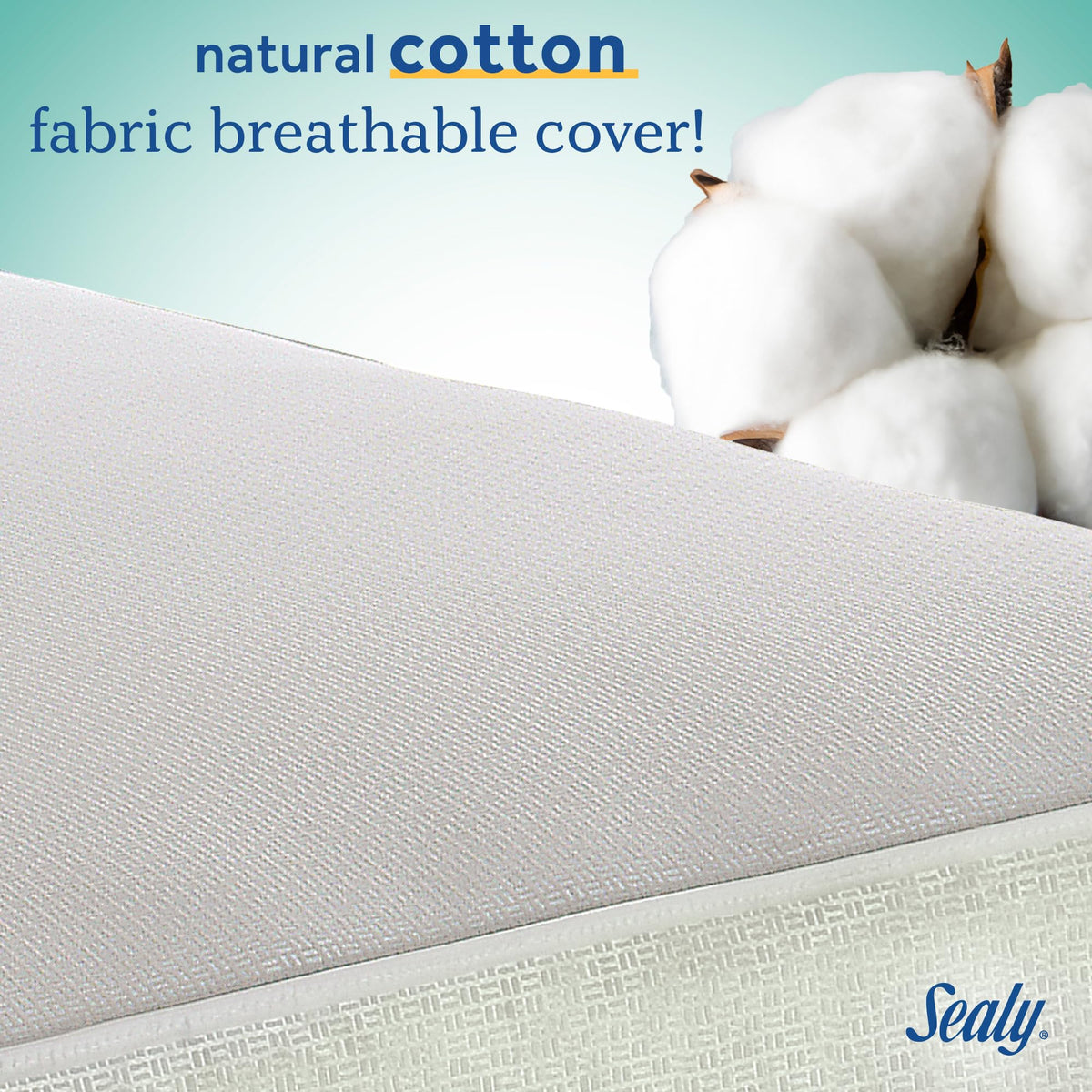 2 Stage Breathable Cooling Foam Cotton Crib Mattress K662915