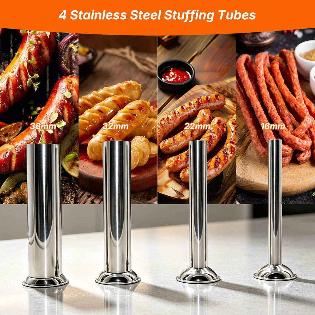 Stainless Steel Vertical Sausage Stuffer 15Lb E145
