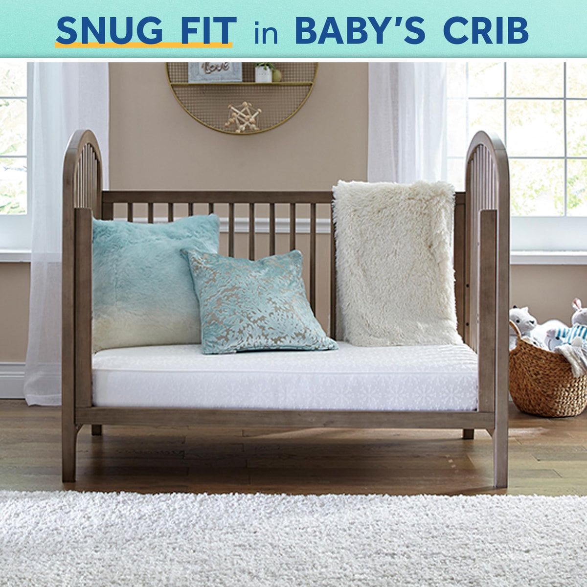 2 Stage Breathable Cooling Foam Cotton Crib Mattress K662915