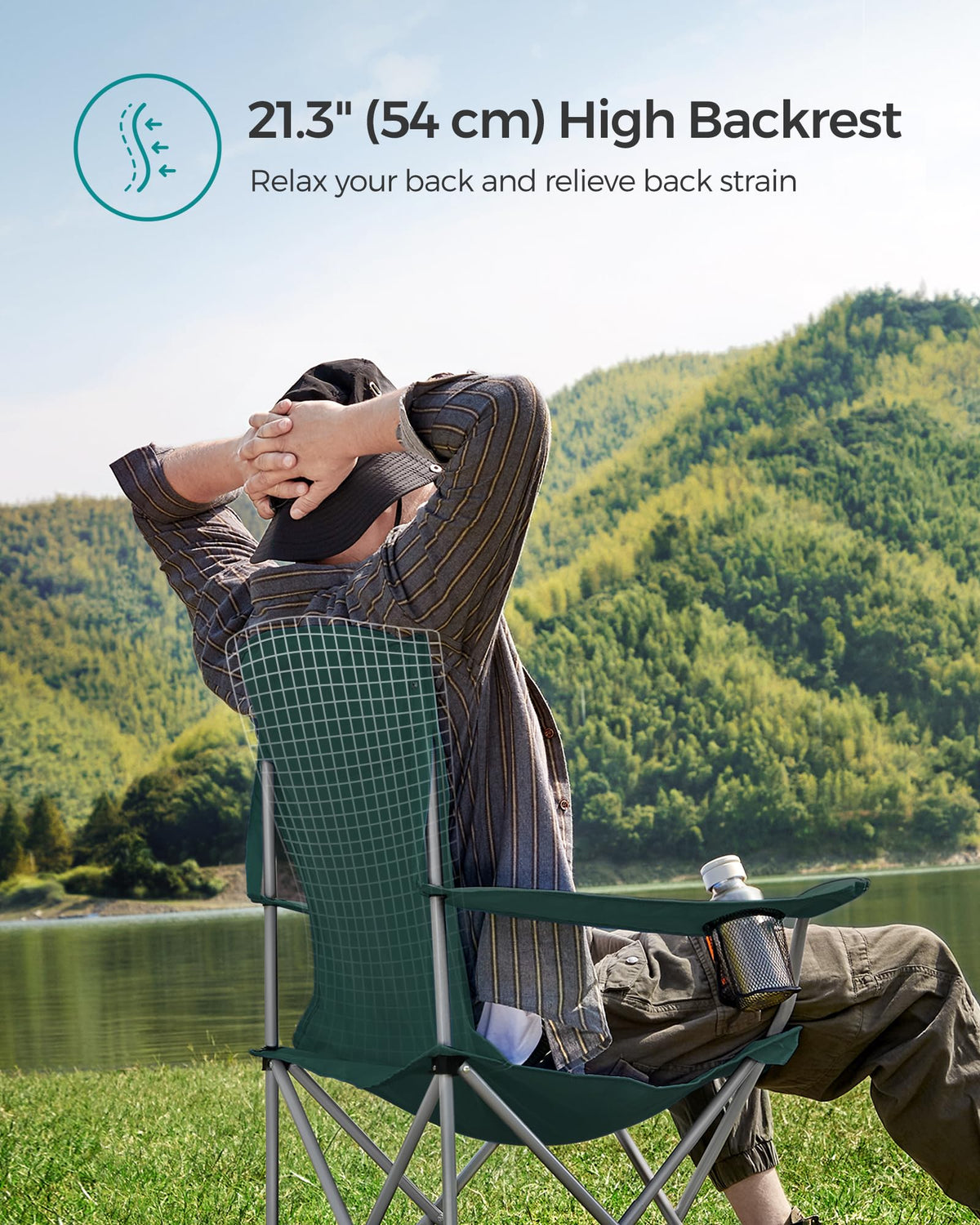 Set of 2 Folding Camping Chairs F1230