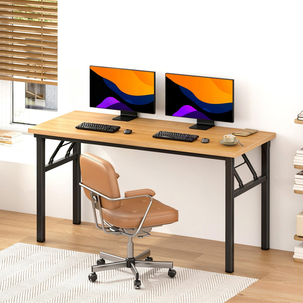 54.3 Inch Folding Computer Desk W984