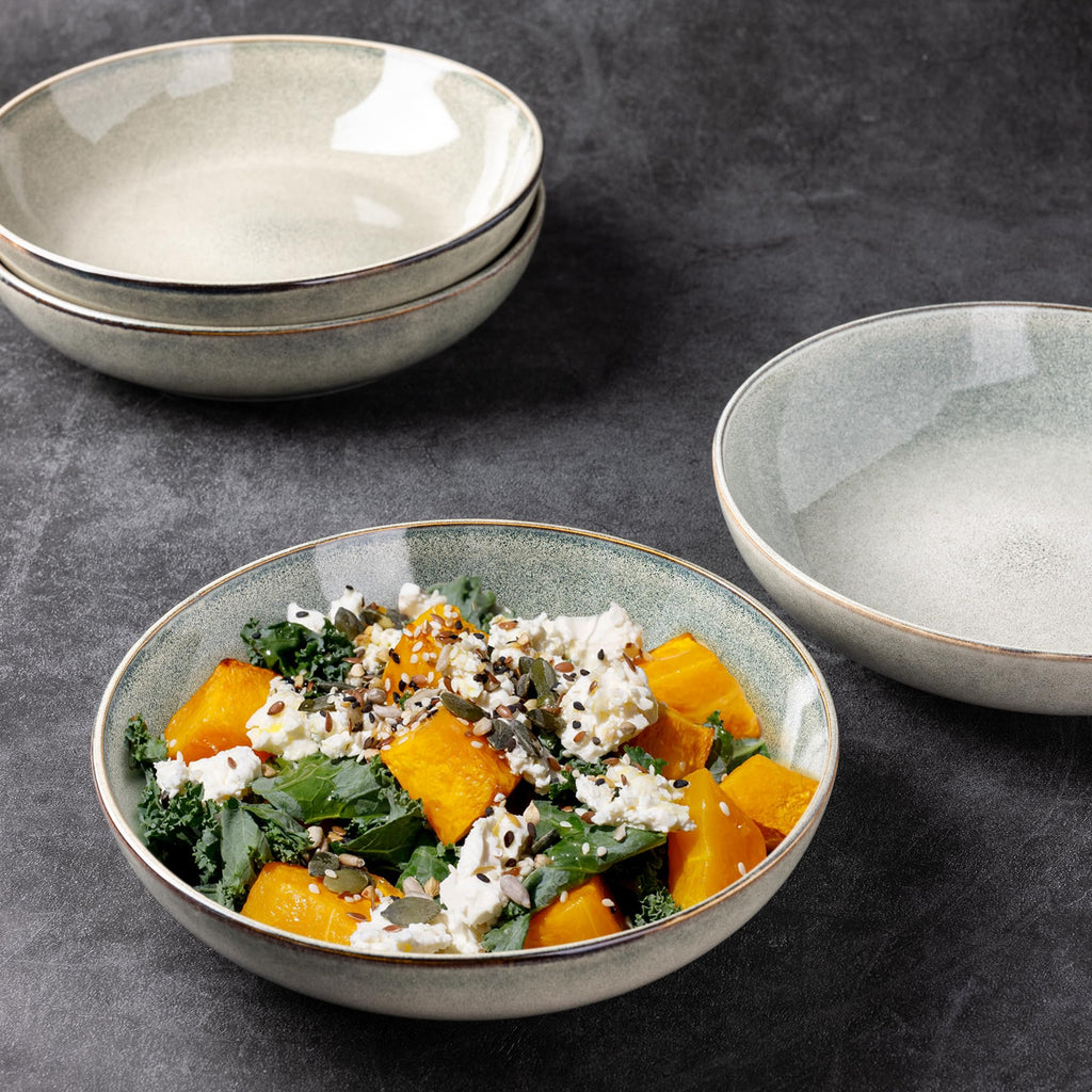 Ceramic Pasta Bowls Set of 4 O486
