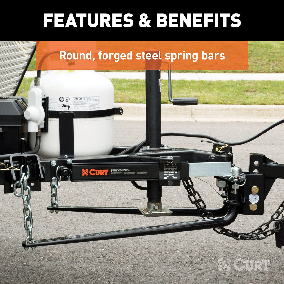 Round Bar Weight Distribution Hitch 14,000 lbs. 2-Inch Shank G84756