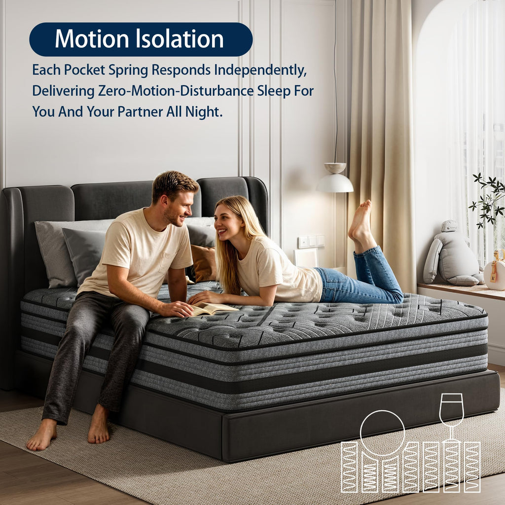 Queen Size Hybrid Memory Foam Mattress Y870054